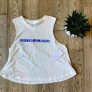Spiritual Gangster crop tank. New with tags!